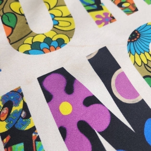 Moschino 100% Silk Scarf - Picture 8 of 13